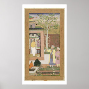 Poster Un artiste décorant l'intérieur d'un pavi de