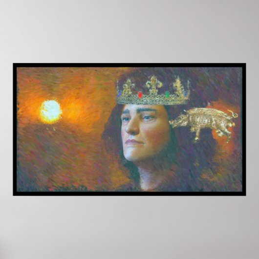 Poster Un artiste impressionniste peint Richard III (Devant)