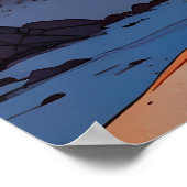 Poster Un astronaute à la découverte d'un vaste désert Al (Coin)