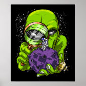 Poster Un astronaute Alien de l'espace enlève un complot  (Devant)