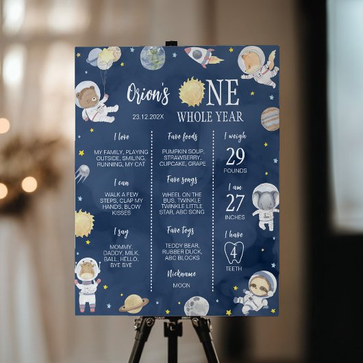 Poster Un astronaute de l'espace extra-atmosphérique Un a