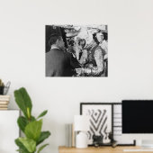 Poster Un astronaute se prépare à être introduit dans Fre (Bureau à domicile)