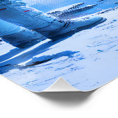 Poster Un astronaute solitaire à la peinture à l'huile oc (Coin)