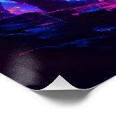 Poster Un astronaute sur la planète Alien Peinture à l'hu (Coin)