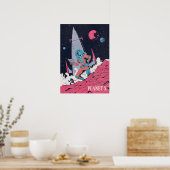 Poster Un astronaute sur la planète dans l'espace (Cuisine)