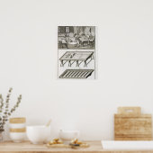 Poster Un atelier de fabricant de miroirs et des outils, (Cuisine)