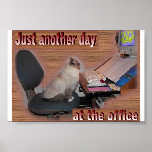 Poster Un autre jour au bureau (Devant)