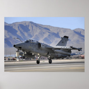 Poster Un avion de combat AMX de l'armée de l'air italien