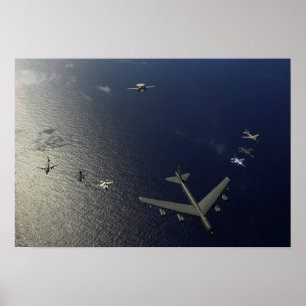 Poster Un avion de l'Armée de l'Air d'USA B-52