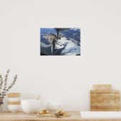 Poster Un avion F-15C Eagle se trouve derrière un KC-135R (Cuisine)