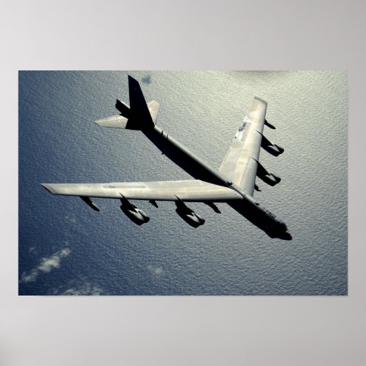 Poster Un B-52 Stratoforteresse en vol 2 (Devant)