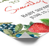 Poster Un Baby shower Berry Sweet (Coin)