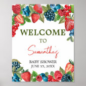 Poster Un Baby shower Berry Sweet (Devant)