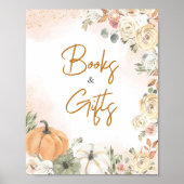 Poster Un Baby shower d'automne un peu Citrouille Livres  (Devant)