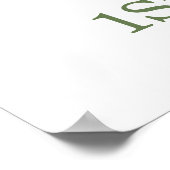 Poster Un Baby shower Eléphant à la verdure (Coin)