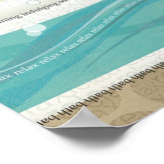 Poster Un Bain Relaxant (Coin)