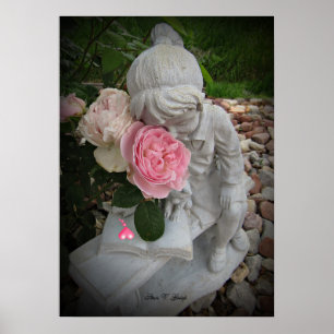 Poster Un Baiser Dans Les Murs De Lits Roses De Stan