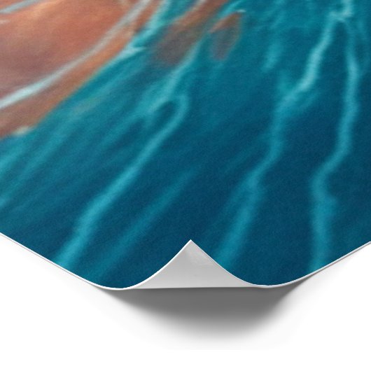 Poster Un baiser dans les vagues (Coin)