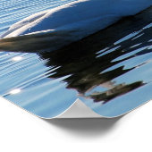 Poster Un baiser de coeur de nage, réflexions d'amour (Coin)