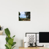 Poster Un banc avec vue sur Hawk Mountain (Bureau à domicile)