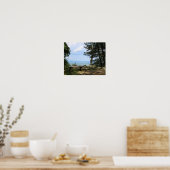 Poster Un banc avec vue sur Hawk Mountain (Cuisine)