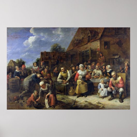 Poster Un banquet de village (Devant)
