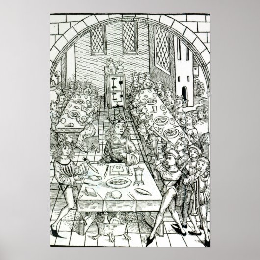 Poster Un banquet princier, 1491 (Devant)