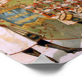 Poster Un batteur féminin, 'Arrivée des filles batteurs' (Coin)