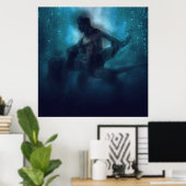 Poster Un beau couple dansant (Bureau à domicile)