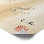 Poster "Un beau jour" peinture japonaise à l'encre (Coin)