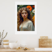 Poster Un beau portrait de fille (Cuisine)