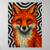 Poster Un beau renard rouge (Devant)