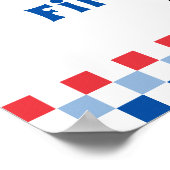 Poster Un Bébé Américain Fête son Premier Anniversaire po (Coin)