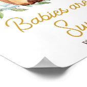 Poster Un bébé brasse du café Les bébés sont doux (Coin)