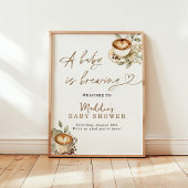 Poster Un bébé brasse l'Affiche de bienvenue | Café bébé