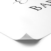 Poster Un bébé brasse le Baby shower Citrouille d'automne (Coin)