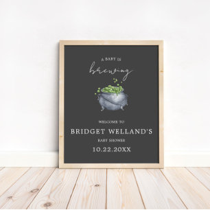 Poster Un bébé brasse l'Halloween  