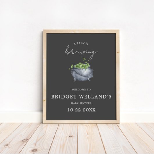 Poster Un bébé brasse l'Halloween |