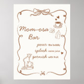 Poster Un bébé café est en train de se préparer Signe de (Devant)