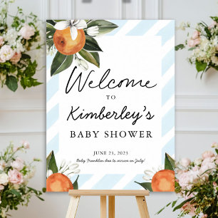 Poster Un bébé doux garçon sur le chemin Clementine Welco