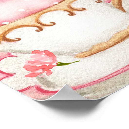 Poster Un bébé est en train de brasser le Baby shower de (Coin)