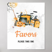 Poster Un bébé orange est en train de brasser des faveurs (Devant)
