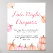 Poster Un bébé petite citrouille | Couches de nuit (Devant)