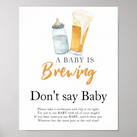 Poster Un bébé prépare du lait Ne dites pas bébé  (Devant)
