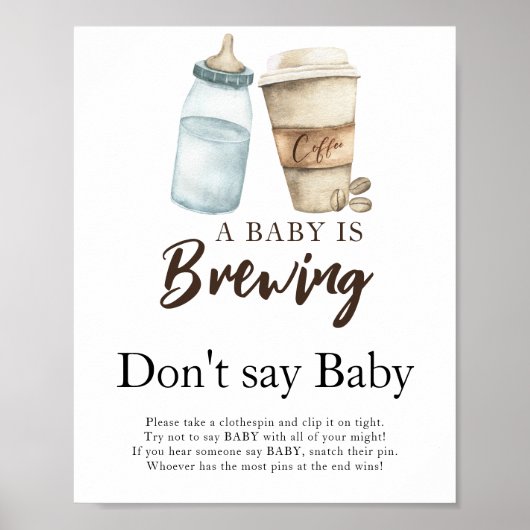 Poster Un bébé prépare du lait Ne dites pas bébé  (Devant)
