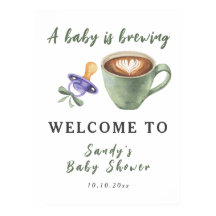 Un bébé prépare un Pacificateur de café Baby Showe