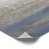 Poster Un Berger Allemand Saute Dans L'Eau (Coin)