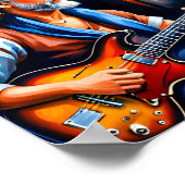 Poster Un Blues Man Rocker au coin de la rue (Coin)