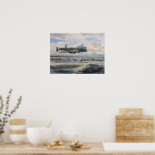 Poster Un bombardier Lancaster au-dessus de stylos à sous (Cuisine)