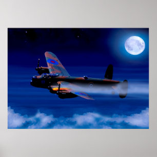 Poster Un bombardier Lancaster de retour chez lui